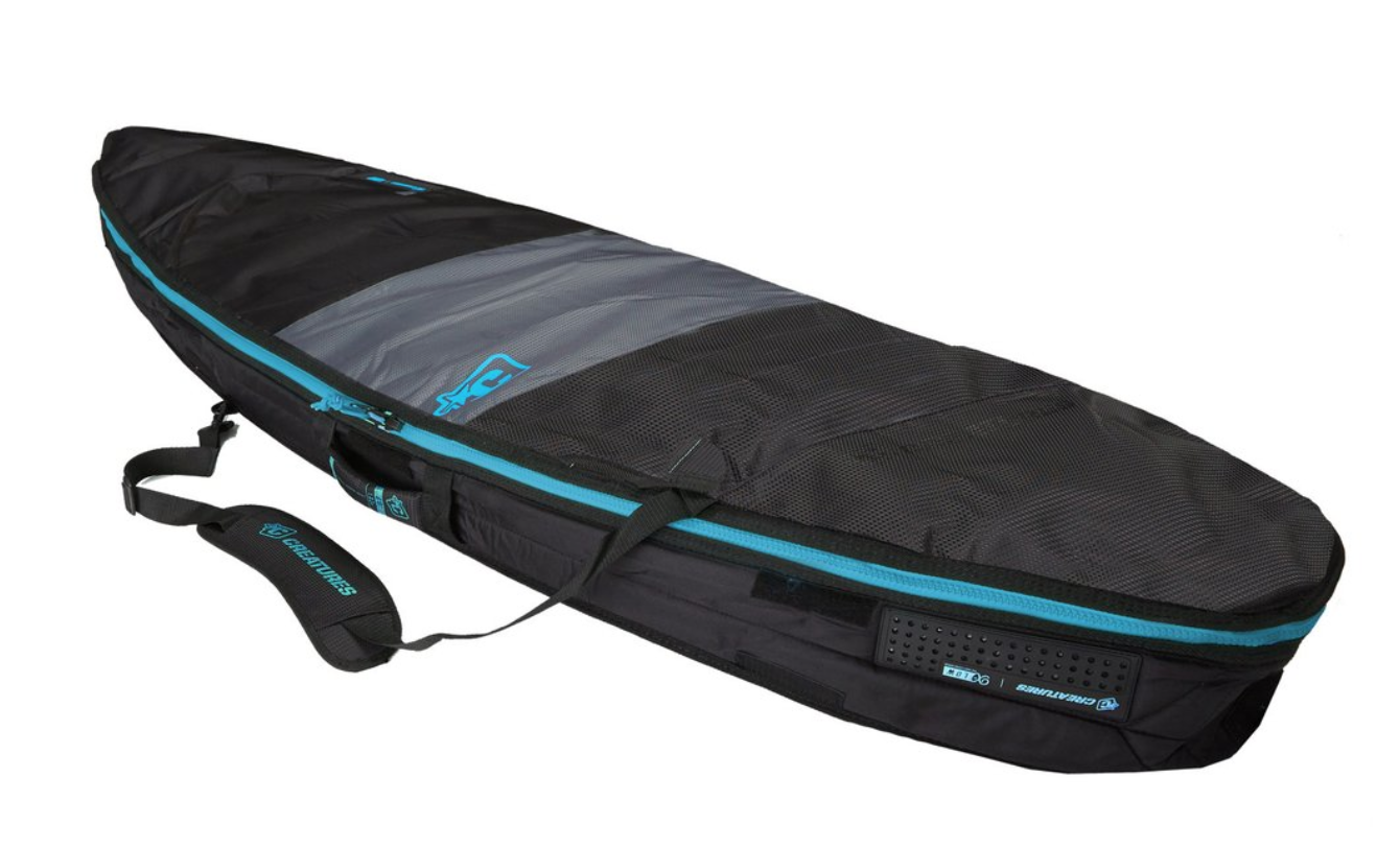 CREATURES SHORTBOARD DAY USE SURFBOARD BAG: CHARCOAL CYAN